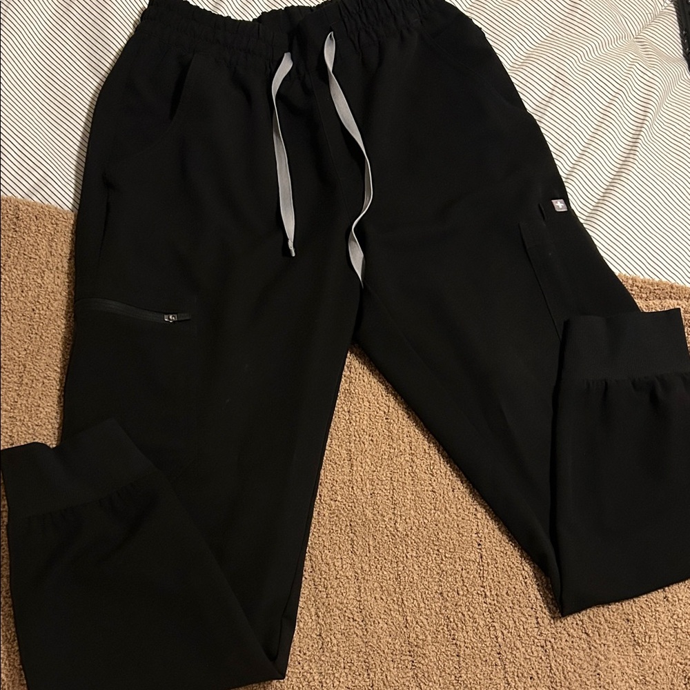 Figs Black Jogger Scrubs